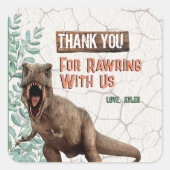 Dinosaur danke Ihnen Stickers (Vorderseite)