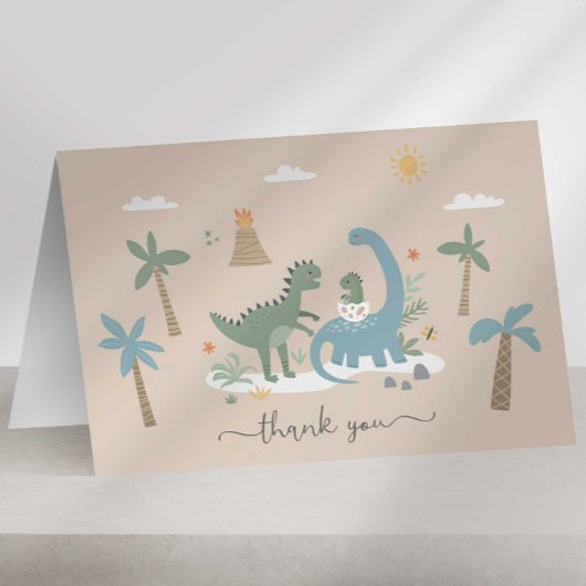 Dinosaur Danke Karte