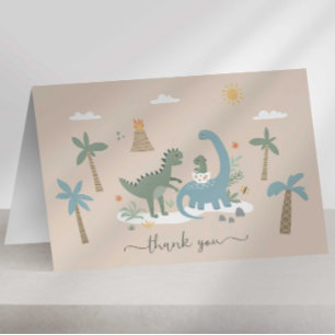 Dinosaur Danke Karte