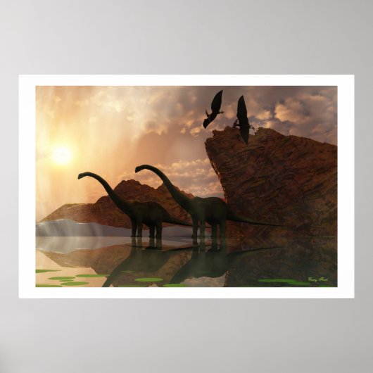 DINOSAUR DAWN PRINT POSTER (Vorne)