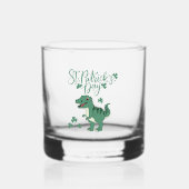 Dinosaur Day Celebration - T-Rex in St. Patrick's Whiskyglas (Vorderseite)