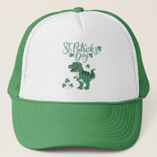 Dinosaur Day St. Patrick's Hat Truckerkappe