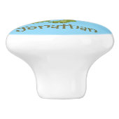 Dinosaur Design Keramik Pull Keramikknauf (Seitenansicht)