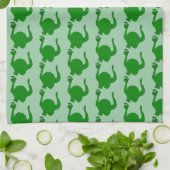 Dinosaur-Design mit beliebigem Hintergrundfarbe Geschirrtuch (Gefaltet)