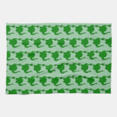 Dinosaur-Design mit beliebigem Hintergrundfarbe Geschirrtuch (Horizontal)