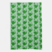 Dinosaur-Design mit beliebigem Hintergrundfarbe Geschirrtuch (Vertikal)