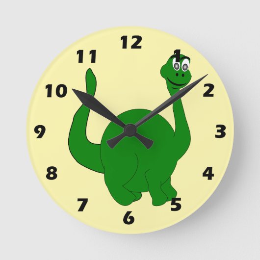 Dinosaur Design Runde Wanduhr (Vorderseite)