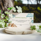 Dinosaur Diaper Raffle Baby Dusche Begleitkarte