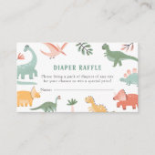 Dinosaur Diaper Raffle Begleitkarte (Vorderseite)