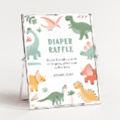 Dinosaur Diaper Raffle Poster