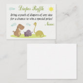 Dinosaur Diaper Raffle Tickets (Vorne/Hinten)