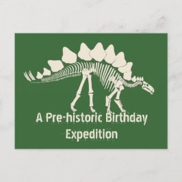 Dinosaur Dig Birthday Adventure Einladungspostkarte