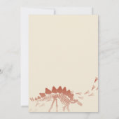 Dinosaur Dig Birthday Einladung (Rückseite)