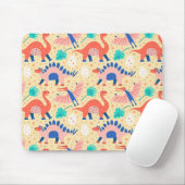 Dinosaur Dino Eggs Brontosaurus Muster Mousepad (Mit Mouse)