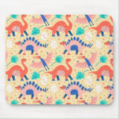 Dinosaur Dino Eggs Brontosaurus Muster Mousepad (Vorne)