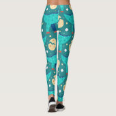 Dinosaur Dino Eggs T-Rex Muster Leggings (Rückseite)