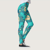 Dinosaur Dino Eggs T-Rex Muster Leggings (Rechts)