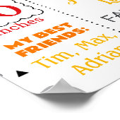 Dinosaur Dino Feuerwehrauto Geburtstag 1069 Poster (Ecke)