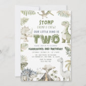 Dinosaur Dino Geburtstagsparty Einladung (Vorderseite)