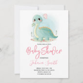 Dinosaur Dino Kinderdusche Einladung (Vorderseite)