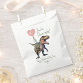 Dinosaur Dino-mite Klassenzimmer Valentinisches Fo Geschenktütchen (Ausgeschnitten)