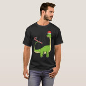 Dinosaur Dino Santa Toddler Boys Christmas Xmas Ki T-Shirt (Vorne ganz)