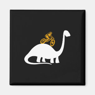 Dinosaur Dino T-Rex MTB-Fahrrad Mountainbike-Stoff Magnet