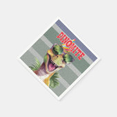 Dinosaur Dinomite Jurassic Geburtstagsparty Serviette (Ecke)