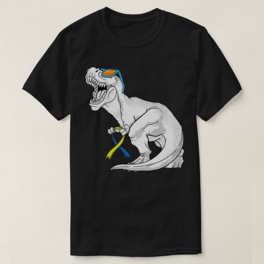 Dinosaur-Down-Syndrom Bewusstsein Kinder Jungen Mä T-Shirt (Design vorne)