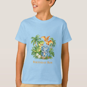 Dinosaur Dschungel Junge 1. Geburtstagsfeier Gesch T-Shirt