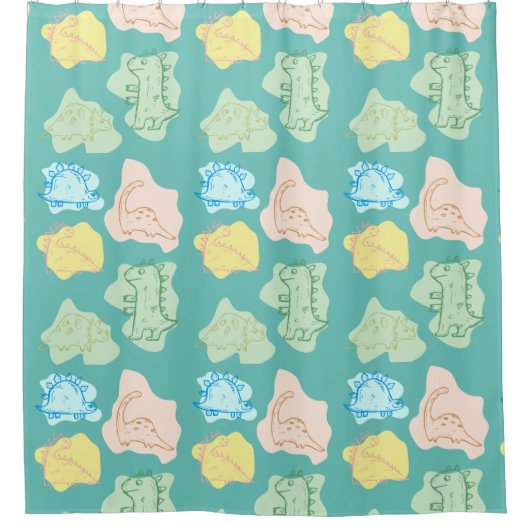 DINOSAUR DUSCHVORHANG (Vorderseite)