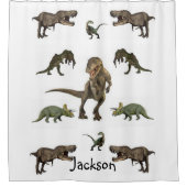 Dinosaur-Duschvorhang Duschvorhang (Vorderseite)