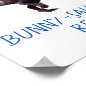 Dinosaur Easter Bunny T Rex Tyrannosaurus Funny T  Poster (Ecke)