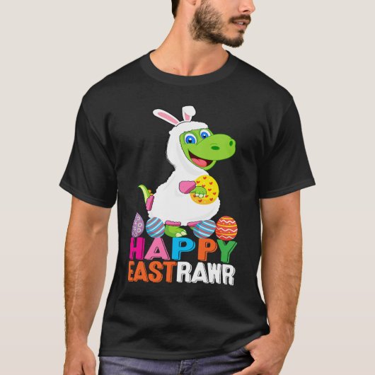 Dinosaur Easter Day Eggs cellent Happy East Rawr r T-Shirt (Vorderseite)