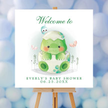 Dinosaur Egg Niedlich Watercolor Baby Dusche Willk