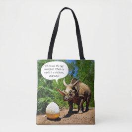 Dinosaur Egg Triceratops Dino Spaß Funny Tasche