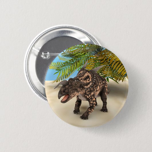 Dinosaur Einiosaurus Button (Vorne & Hinten)