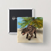 Dinosaur Einiosaurus Button (Vorne & Hinten)