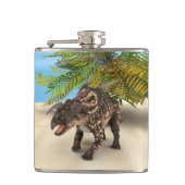 Dinosaur Einiosaurus Flachmann (Vorderseite)