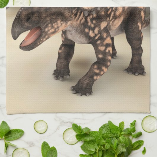 Dinosaur Einiosaurus Geschirrtuch (Gefaltet)