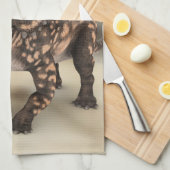 Dinosaur Einiosaurus Geschirrtuch (Viertel Falte)