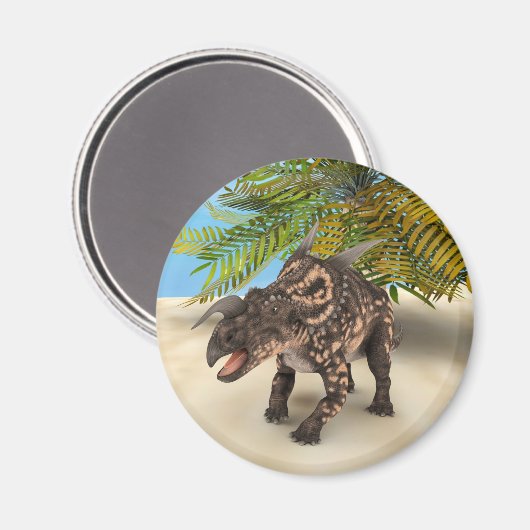 Dinosaur Einiosaurus Magnet (Vorderseite/Rückseite)