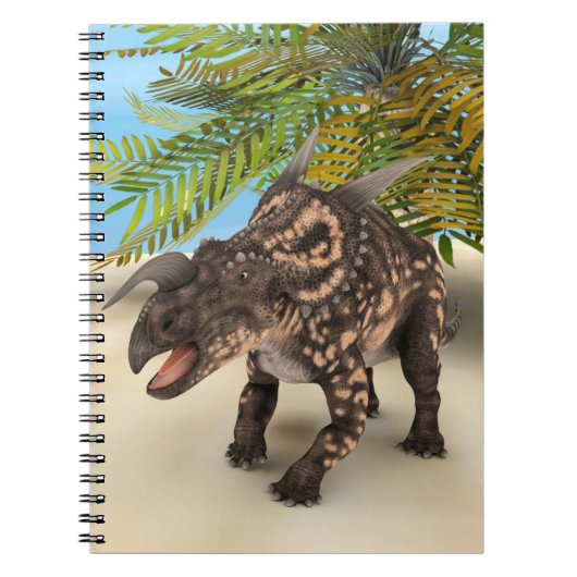 Dinosaur Einiosaurus Notizblock (Vorderseite)