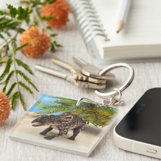 Dinosaur Einiosaurus Schlüsselanhänger (Vorderseite rechts)