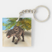 Dinosaur Einiosaurus Schlüsselanhänger (Rückseite)