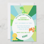 DINOSAUR-EINLADUNG EINLADUNG (Vorderseite)