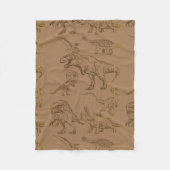 DINOSAUR ERA CARTOON QUOTE FLEECEDECKE (Vorderseite)