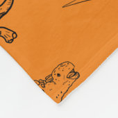 DINOSAUR ERA CARTOON QUOTE FLEECEDECKE (Ecke)