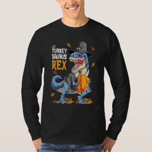 Dinosaur Erntedankfest Jungen Truthahn Saurus rex T-Shirt