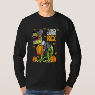 Dinosaur Erntedankfest Jungen Truthahn Saurus rex T-Shirt